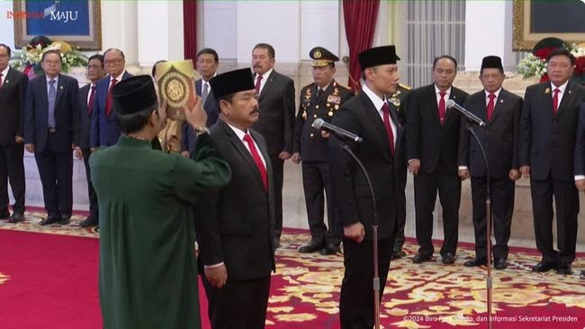 Langkah Baru Jokowi, Lantik Hadi dan AHY sebagai Menteri